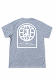 PMF tri blend raglan tee heather grey performance shirt