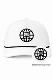 Paul McBeth Foundation snapback rope hat white black embroidery